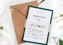 A6 CIEMNA ZIELEŃ DWUKARKOWE OPASKA  - 1 - 3