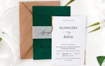 A6 CIEMNA ZIELEŃ DWUKARKOWE OPASKA  - 1 - 4