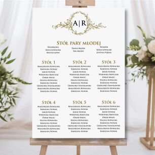 PLAKAT - PLAN STOŁÓW A3