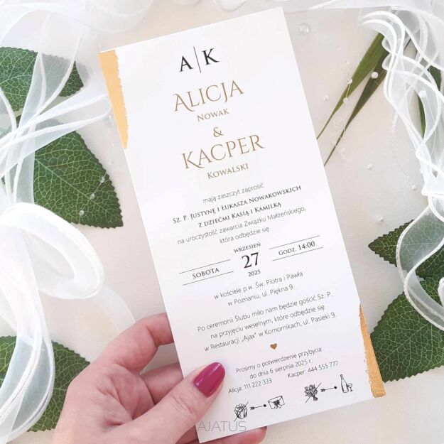 DL ZŁOCENIE INICJAŁY