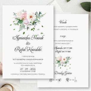 KOD018 ZAPROSZENIA FORMAT B6 KWIATY2