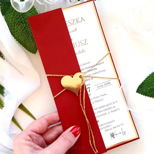 ZŁOTO-BORDO OKŁADKA/ETUI DL