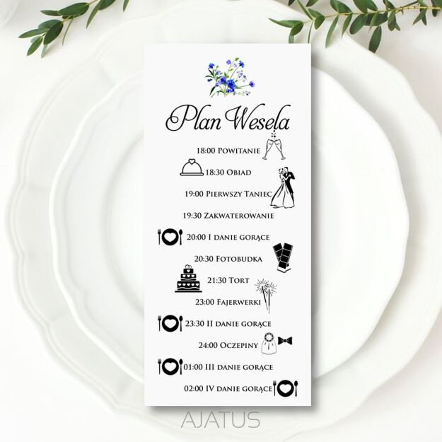 PLAN WESELA KWIATY ZŁOTY/SREBRO