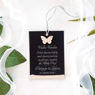 Zawieszki na alkohol GLAMOUR SREBRO MOTYLEK 3D