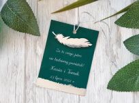 Zawieszki na alkohol JKZ GLAMOUR SREBRO PIÓRKO 3D - 2