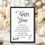 NAPIS KSIĘGA GOŚCI KOLOR DO WYBORU - 4