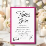 NAPIS KSIĘGA GOŚCI KOLOR DO WYBORU - 7