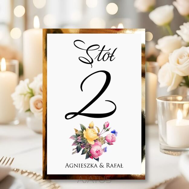 Numery Stołów KWIATY - 64