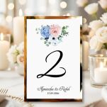 Numery Stołów KWIATY 1 ZŁOTO/SREBRO - 2