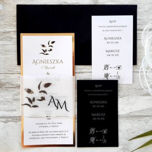 DL ZŁOTO KALKA KWIATY - 3