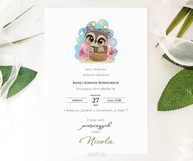 A5 ZAPROSZENIA URODZINY 13