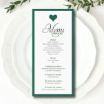 MENU SERCE 3D ZŁOTO/SREBRO/ECO/CIEMNA ZIELEŃ - 4