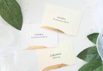 Winietki SZARPANE BRZEGI ZŁOCONE LEŻĄCA/KŁADZIONA - 2