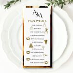 PLAN WESELA ZŁOTY INICJAŁY - 2