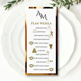 PLAN WESELA ZŁOTY INICJAŁY
