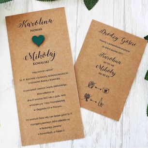 DL ECO SERCE CIEMNA ZIELEŃ 3D