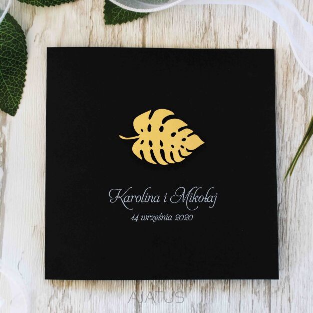 KW NW-39 ZŁOTY LIŚĆ MONSTERA CZARNE