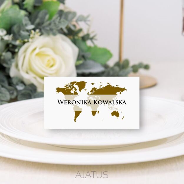 Winietki PODRÓŻ ECO/ZŁOTE