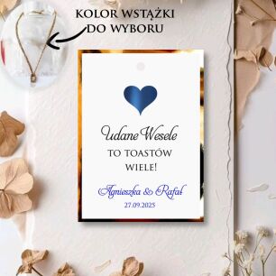 Zawieszki na alkohol SERCE 3D GRANAT ZŁOTO/SREBRO