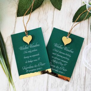 Zawieszki na alkohol JKZ GLAMOUR ZŁOTE SERCE 3D_CZ