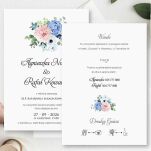 KOD017 ZAPROSZENIA FORMAT B6 KWIATY 1 - 2