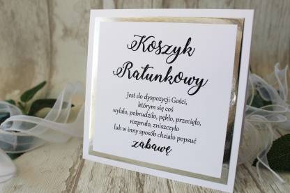 NAPIS KOSZYK RATUNKOWY - 2