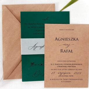 A6 ECO CIEMNA ZIELEŃ DWUKARKOWE OPASKA  - 1