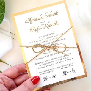 JKZ A6 ZŁOTE ZŁOTY SZNUREK