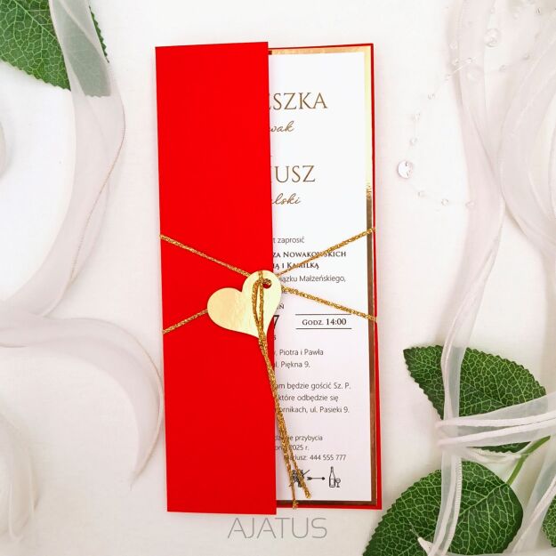 ZŁOTO-CZERWIEŃ OKŁADKA/ETUI DL