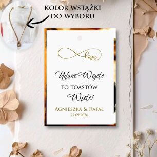 Zawieszki na alkohol LOVE 3/ZŁOTO