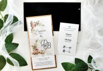 DL ZŁOTO KALKA KWIATY RÓŻ  - 4 - 2