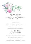 A5 ZAPROSZENIA KOMUNIA KALKA - KAROLINA - 2