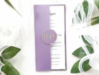 KOMUNIA DL SREBRO FIOLET OKŁADKA IHS - 2