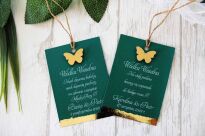 Zawieszki na alkohol JKZ GLAMOUR ZŁOTY MOTYL 3D_CZ - 2