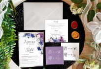 JKS SREBRO KWIATY FIOLET - 2