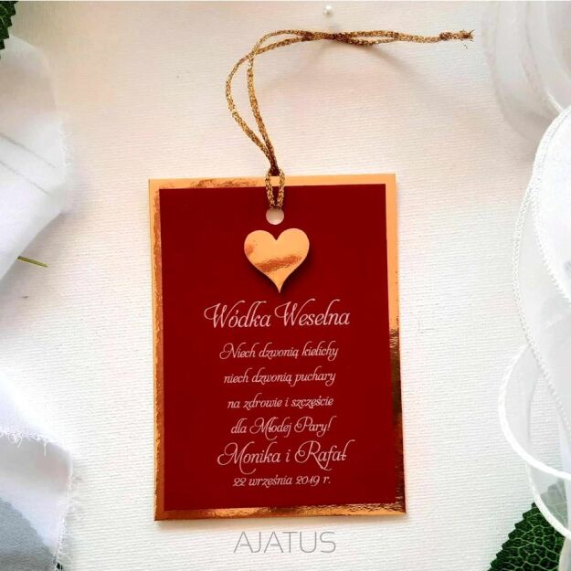 Zawieszki na alkohol ZŁOTO BORDO