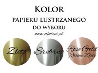 A6 ZAPROSZENIA URODZINY5 ZŁOTO/SREBRO - 2