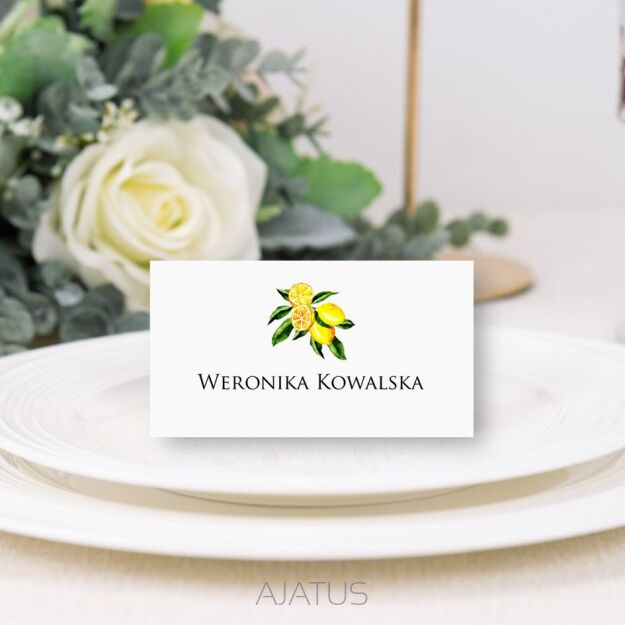 Winietki CYTRYNY ZŁOTE/SREBRNE