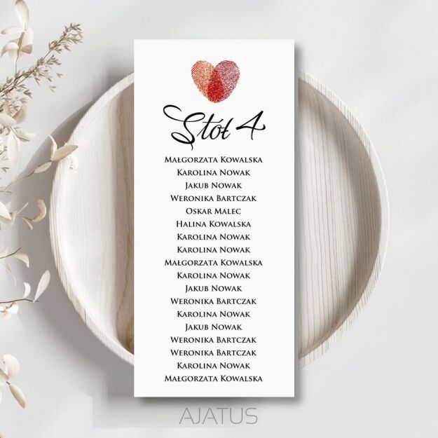 PLAN STOŁÓW ZŁOTO ODCISKI PALCÓW