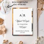 Zawieszki na alkohol INICJAŁY ZŁOTO/SREBRO/ECO - 2