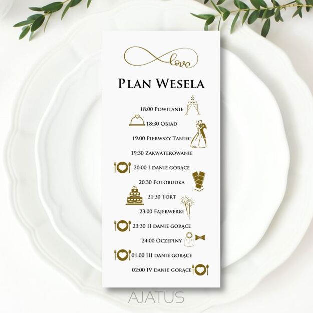 PLAN WESELA ZŁOTY/ LOVE 3