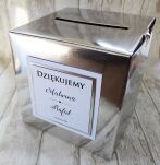 Pudełko na telegramy SREBRNE -