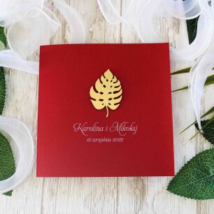 KW NW-114 ZŁOTE LIŚĆ MONSTERA BORDO