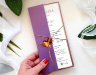 ZŁOTO-FIOLETOWE OKŁADKA/ETUI DL - 4