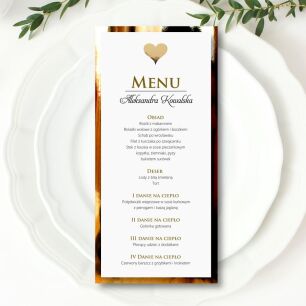 M-104 ZŁOTO SERCE 3D WINIETKA