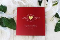 KW NW-118 ZŁOTE ORNAMENT SERDUSZKO BORDO - 2