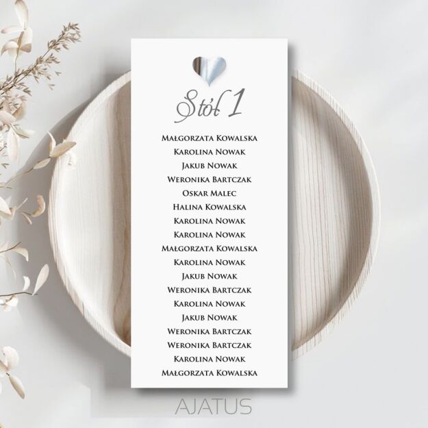 PLAN STOŁÓW SERCE SREBRO