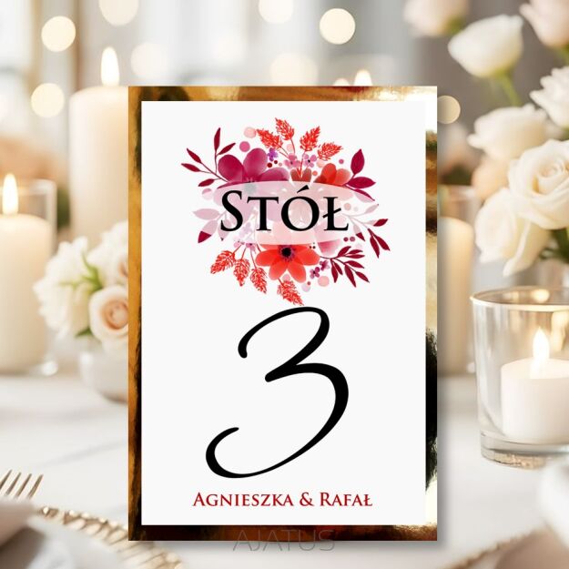 Numery Stołów KWIATY -51