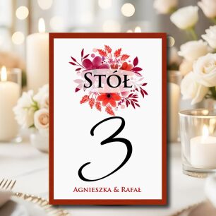 Numery Stołów KWIATY -51