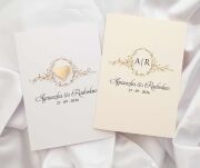 ZAPROSZENIA FORMAT C6 ORNAMENT INICJAŁY składane - 2